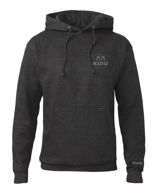 KUIU Ultralight Chest Logo Hoodie | Charcoal