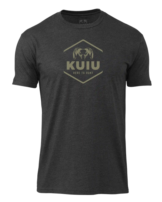 KUIU Stacked Here to Hunt T-Shirt | Charcoal