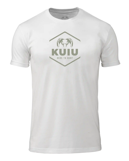 KUIU Stacked Here to Hunt T-Shirt | White