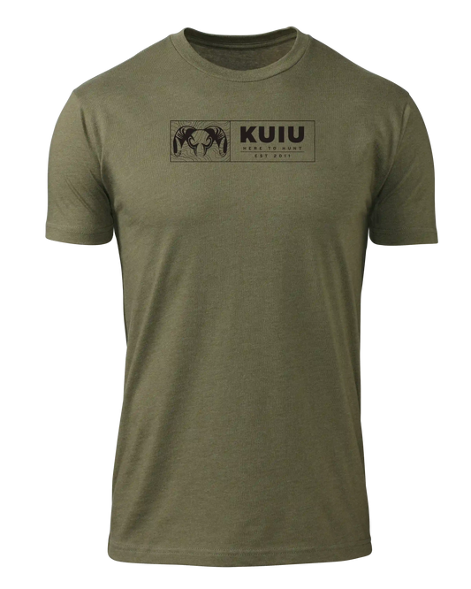 KUIU Topo Block T-Shirt | Military Green